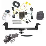 Reese Trailer Tow Hitch For 11-20 Dodge Grand Caravan Chrysler Town Country RAM C/V Tradesman Deluxe Package Wiring 2" Ball and Lock