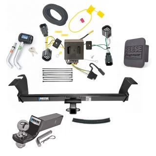 Reese Trailer Tow Hitch For 11-16 Chrysler Town and Country 21-21 Grand Caravan 11-20 Dodge Grand Caravan 12-15 RAM C/V Deluxe Package Wiring 2" Ball and Lock