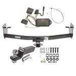 Tow Package For 04-12 Chevrolet Colorado GMC Canyon 06-08 Isuzu I-Series Pickup Trailer Hitch w/ Wiring 2" Drop Mount 2" Ball 2" Receiver Reese