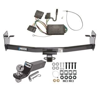Tow Package For 04-12 Chevrolet Colorado GMC Canyon 06-08 Isuzu I-Series Pickup Trailer Hitch w/ Wiring 2" Drop Mount 2" Ball 2" Receiver Reese