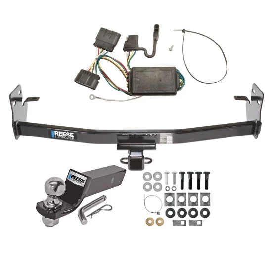 Tow Package For 04-12 Chevrolet Colorado GMC Canyon 06-08 Isuzu I-Series Pickup Trailer Hitch w/ Wiring 2" Drop Mount 2" Ball 2" Receiver Reese