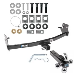 Reese Trailer Tow Hitch Receiver For 04-12 Chevy Colorado GMC Canyon 06-08 Isuzu I-Series Pickup w/Tri-Ball Triple Ball 1-7/8" 2" 2-5/16"