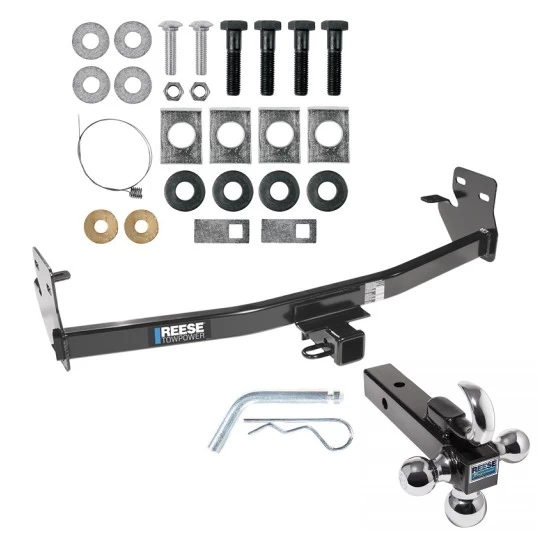Reese Trailer Tow Hitch Receiver For 04-12 Chevy Colorado GMC Canyon 06-08 Isuzu I-Series Pickup w/Tri-Ball Triple Ball 1-7/8" 2" 2-5/16"