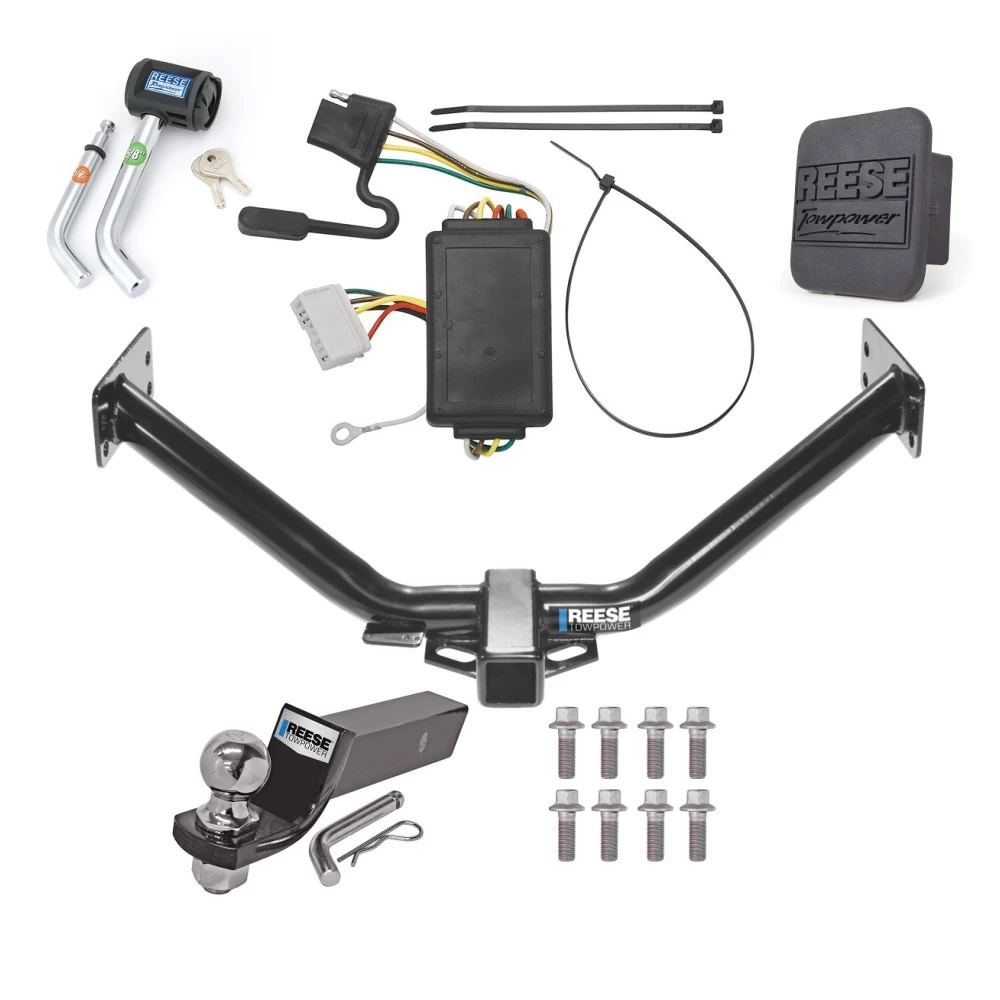 Reese Trailer Tow Hitch For 07-13 Acura MDX All Models Deluxe Package Wiring 2" Ball and Lock