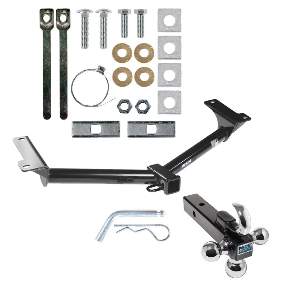 Reese Trailer Tow Hitch Receiver For 09-20 Dodge Journey w/Tri-Ball Triple Ball 1-7/8" 2" 2-5/16"