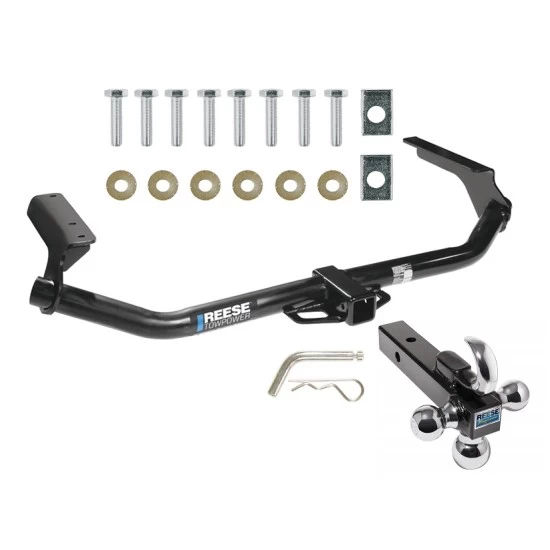 Reese Trailer Tow Hitch Receiver For 09-17 Toyota Venza w/Tri-Ball Triple Ball 1-7/8" 2" 2-5/16"