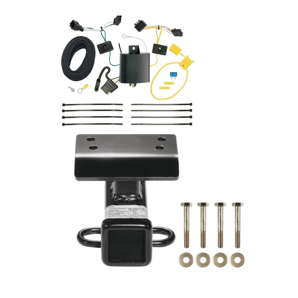 Trailer Hitch w/ Wiring For 12-17 Volkswagen Tiguan (2018 Limited) Class 3 2" Tow Receiver Reese Tekonsha