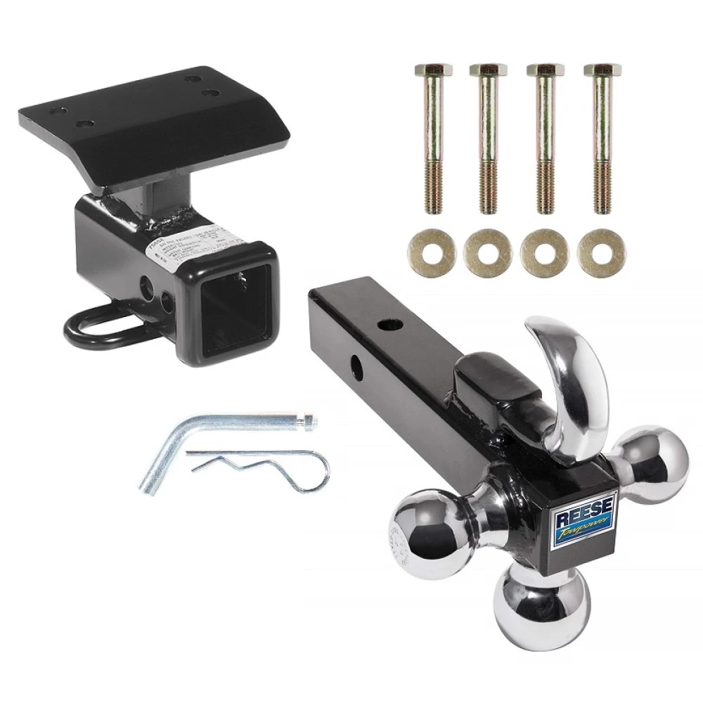 Reese Trailer Tow Hitch Receiver For 09-17 VW Tiguan 17-18 Limited Only w/Tri-Ball Triple Ball 1-7/8" 2" 2-5/16"
