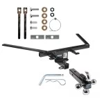 Reese Trailer Tow Hitch Receiver For 10-19 Ford Taurus w/Tri-Ball Triple Ball 1-7/8" 2" 2-5/16"