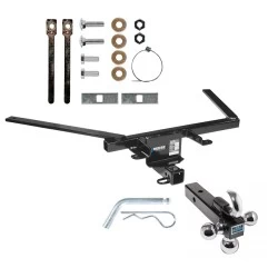 Reese Trailer Tow Hitch Receiver For 10-19 Ford Taurus w/Tri-Ball Triple Ball 1-7/8" 2" 2-5/16"