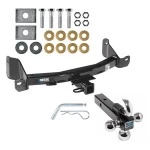 Reese Trailer Tow Hitch Receiver For 09-14 F-150 10-14 Raptor w/o OEM Hitch w/Tri-Ball Triple Ball 1-7/8" 2" 2-5/16"