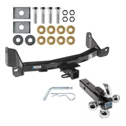 Reese Trailer Tow Hitch Receiver For 09-14 F-150 10-14 Raptor w/o OEM Hitch w/Tri-Ball Triple Ball 1-7/8" 2" 2-5/16"