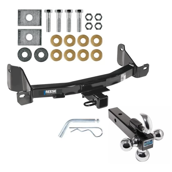 Reese Trailer Tow Hitch Receiver For 09-14 F-150 10-14 Raptor w/o OEM Hitch w/Tri-Ball Triple Ball 1-7/8" 2" 2-5/16"