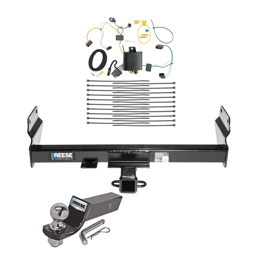 Tow Package For 14-21 Jeep Grand Cherokee 22-22 WK Trailer Hitch w/ Wiring 2" Drop Mount 2" Ball 2" Receiver Reese