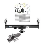 Tow Package For 14-21 Jeep Grand Cherokee 22-22 WK Trailer Hitch w/ Wiring 2" Drop Mount 2" Ball 2" Receiver Reese