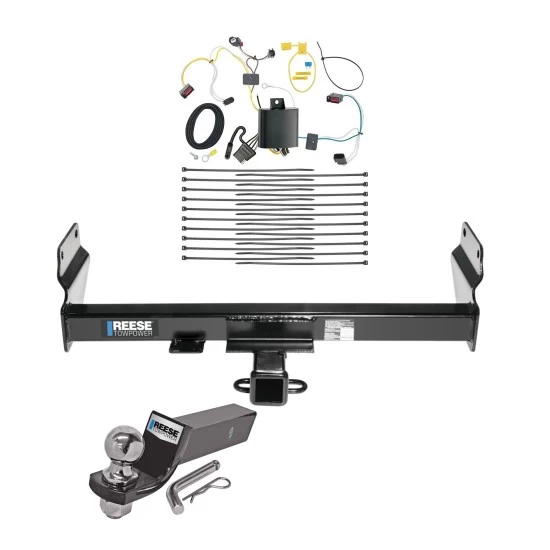 Tow Package For 14-21 Jeep Grand Cherokee 22-22 WK Trailer Hitch w/ Wiring 2" Drop Mount 2" Ball 2" Receiver Reese
