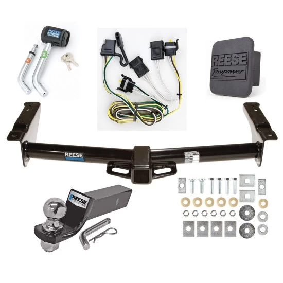 Reese Trailer Tow Hitch For 95-03 Ford Econoline Van All Exc Shuttle Bus Deluxe Package Wiring 2" Ball and Lock