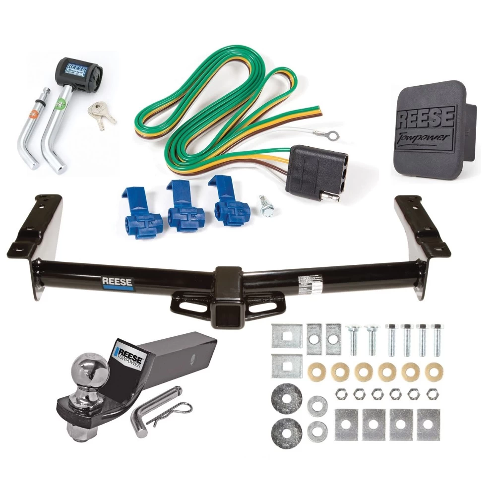 Reese Trailer Tow Hitch For 75-07 Ford Econoline Van Except Shuttle Bus Deluxe Package Wiring 2" Ball and Lock