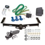 Reese Trailer Tow Hitch For 75-07 Ford Econoline Van Except Shuttle Bus Deluxe Package Wiring 2" Ball and Lock