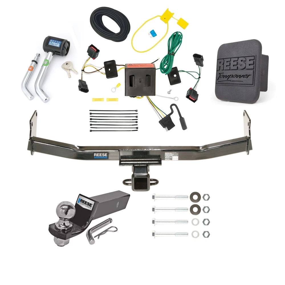 Reese Trailer Tow Hitch For 08-17 Jeep Patriot All Models Deluxe Package Wiring 2" Ball and Lock