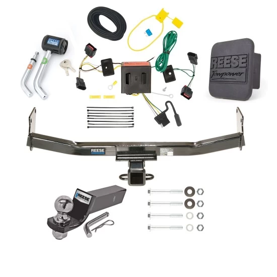 Reese Trailer Tow Hitch For 08-17 Jeep Patriot All Models Deluxe Package Wiring 2" Ball and Lock