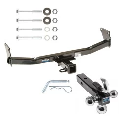 Reese Trailer Tow Hitch Receiver For 07-17 Jeep Compass Patriot w/Tri-Ball Triple Ball 1-7/8" 2" 2-5/16"