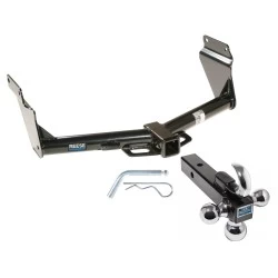 Reese Trailer Tow Hitch Receiver For 11-26 Dodge Durango 14-21 Jeep Grand Cherokee EcoDiesel w/Tri-Ball Triple Ball 1-7/8" 2" 2-5/16"