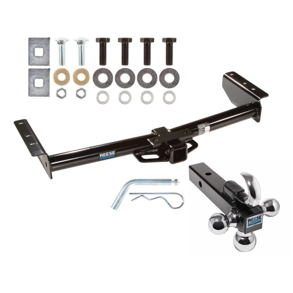 Reese Trailer Tow Hitch Receiver For 02-06 Chevy Avalanche Suburban Tahoe GMC Yukon 02 Escalade w/Tri-Ball Triple Ball 1-7/8" 2" 2-5/16"