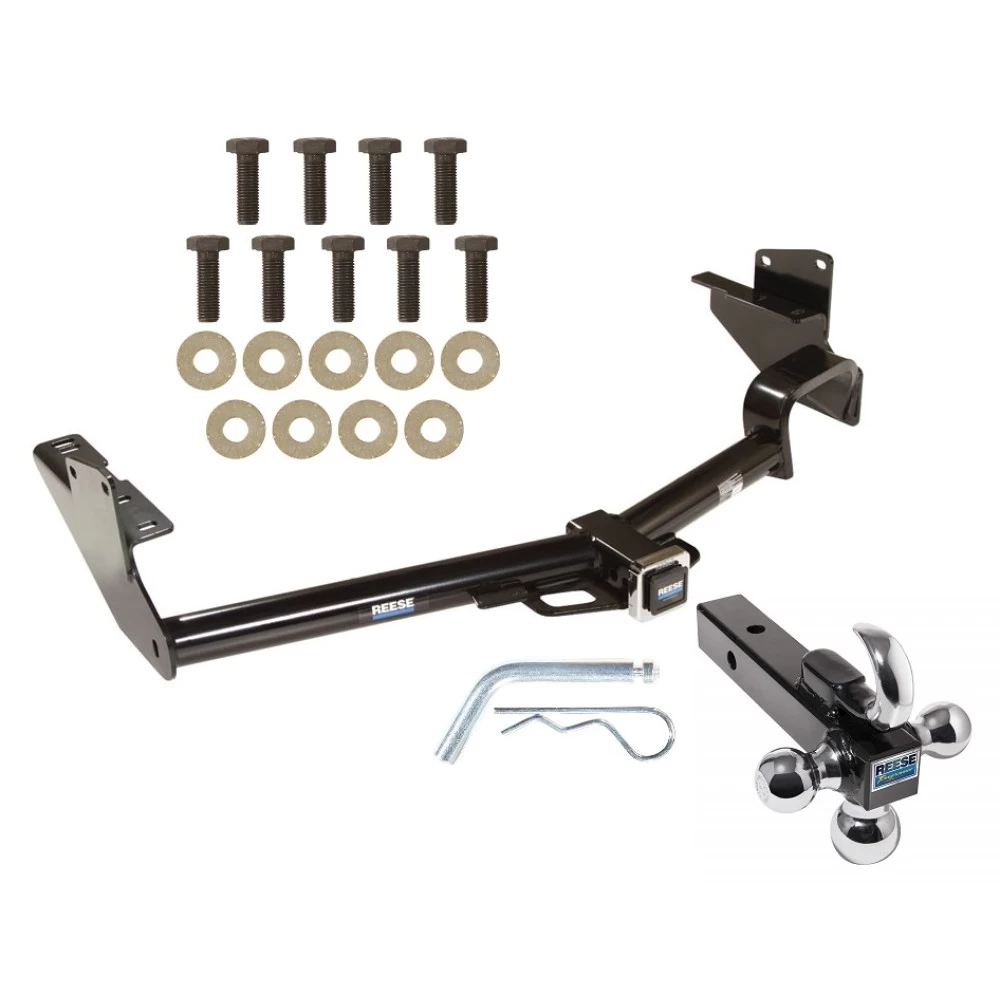 Reese Trailer Tow Hitch Receiver For 08-13 Toyota Highlander w/Tri-Ball Triple Ball 1-7/8" 2" 2-5/16"