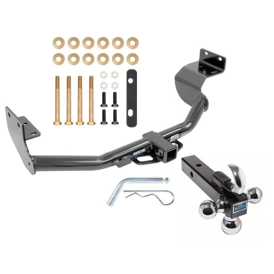 Reese Trailer Tow Hitch Receiver For 13-18 Hyundai Santa Fe Sport 5Passenger 14-15 Kia Sorento w/Tri-Ball Triple Ball 1-7/8" 2" 2-5/16"
