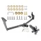 Reese Trailer Tow Hitch Receiver For 09-12 INFINITI FX35 09-13 FX37 14-17 QX70 2013 FX38 w/Tri-Ball Triple Ball 1-7/8" 2" 2-5/16"