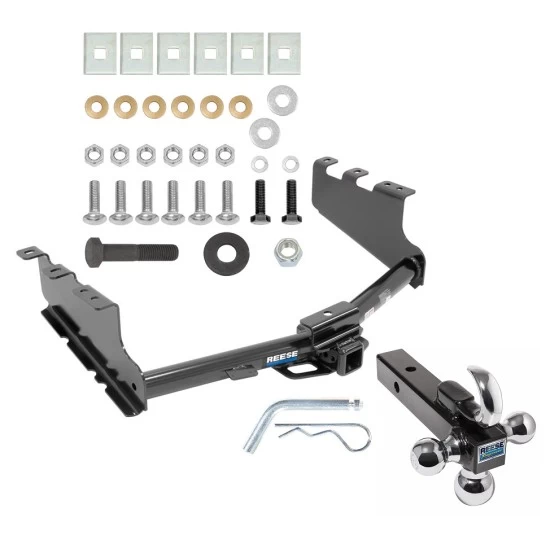 Reese Trailer Tow Hitch Receiver For 14-18 Chevy Silverado GMC Sierra 1500 2019 LD Legacy w/Tri-Ball Triple Ball 1-7/8" 2" 2-5/16"