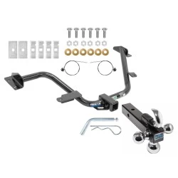 Reese Trailer Tow Hitch Receiver For 15-18 Chevy City Express 13-21 Nissan NV200 w/Tri-Ball Triple Ball 1-7/8" 2" 2-5/16"