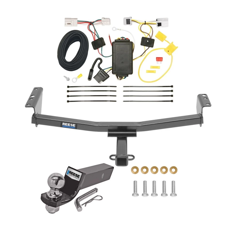 Reese Trailer Tow Hitch For 08-20 Nissan Rogue 14-14 Rogue Select Complete Package w/ Wiring and 2" Ball