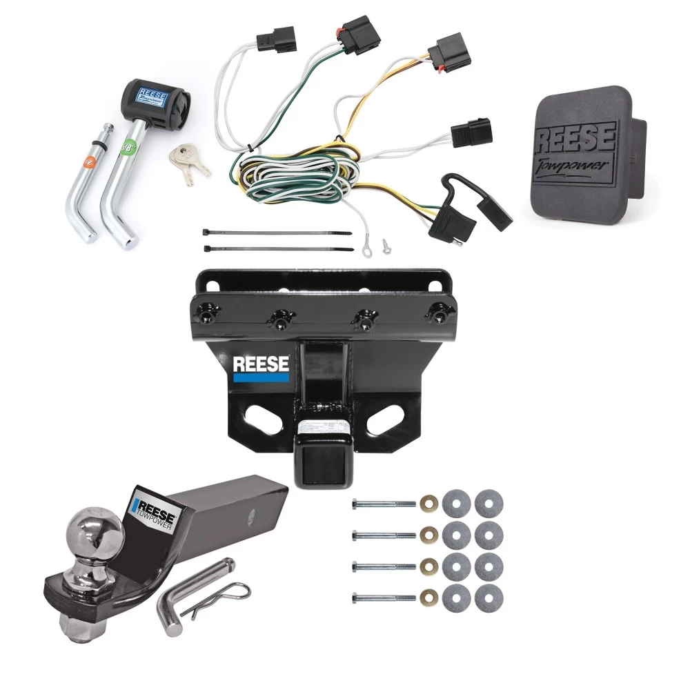Reese Trailer Tow Hitch For 07-10 Jeep Grand Cherokee Deluxe Package Wiring 2" Ball and Lock