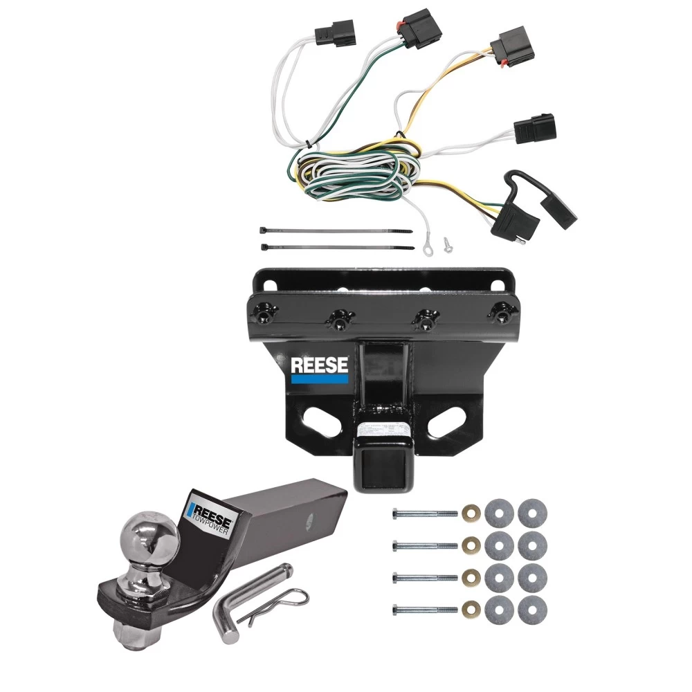 Reese Trailer Tow Hitch For 07-10 Jeep Grand Cherokee Complete Package w/ Wiring and 2" Ball