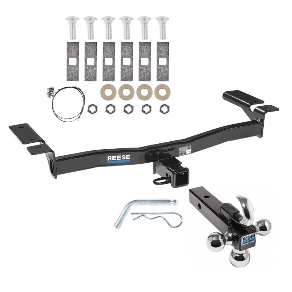 Reese Trailer Tow Hitch Receiver For 07-14 Ford Edge 07-15 Lincoln MKX w/Tri-Ball Triple Ball 1-7/8" 2" 2-5/16"