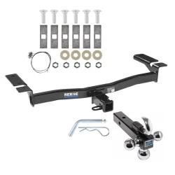 Reese Trailer Tow Hitch Receiver For 07-14 Ford Edge 07-15 Lincoln MKX w/Tri-Ball Triple Ball 1-7/8" 2" 2-5/16"