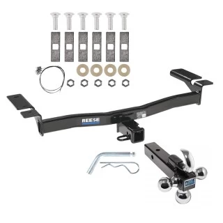 Reese Trailer Tow Hitch Receiver For 07-14 Ford Edge 07-15 Lincoln MKX w/Tri-Ball Triple Ball 1-7/8" 2" 2-5/16"