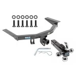 Reese Trailer Tow Hitch Receiver For 14-20 Acura MDX 16-22 Honda Pilot w/Tri-Ball Triple Ball 1-7/8" 2" 2-5/16"