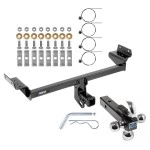 Reese Trailer Tow Hitch Receiver For 15-24 Ford Edge 16-18 Lincoln MKX 19-23 Nautilus w/Tri-Ball Triple Ball 1-7/8" 2" 2-5/16"