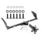 Reese Trailer Tow Hitch Receiver For 04-20 Toyota Sienna w/Tri-Ball Triple Ball 1-7/8" 2" 2-5/16"