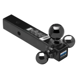 Reese Tri Ball Triple 1-7/8" 2" and 2-5/16" Balls Ball Mount Draw-Bar 2-1/2" Sq. Hollow Shank w/Black 1-7/8" 2" and 2-5/16" Balls Reese Tri Ball Triple 1-7/8" 2" and 2-5/16" Balls Ball Mount Draw-Bar 2-1/2" Sq. Hollow Shank w/Black 1-7/8" 2" and 2-5/16" Balls