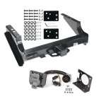 Class 5 Trailer Tow Hitch For 99-16 Ford F-250 F-350 F-450 Super Duty Standard Bed & Bumper w/ 7-Way Wiring Harness Kit