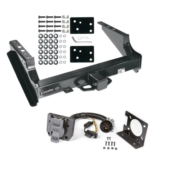 Class 5 Trailer Tow Hitch For 99-16 Ford F-250 F-350 F-450 Super Duty Standard Bed & Bumper w/ 7-Way Wiring Harness Kit