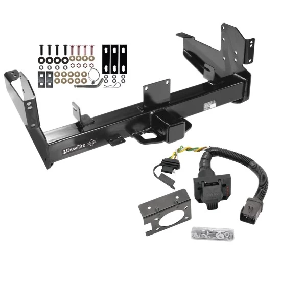 Class 5 Trailer Hitch w/ 7-Way Wiring Harness Kit For 03-09 Dodge Ram 2500 3500 w/ Factory Hitch w/ Tow Prep PKG