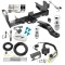Class 5 Trailer Tow Hitch For 03-25 Dodge RAM 2500 3500 w/ 7-Way Wiring 2-5/16" and 2" Ball 10" Long 3" Drop Draw Bar and Towing Lock