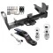 Class 5 Trailer Tow Hitch For 03-25 Dodge Ram 2500 3500 Except Cab & Chassis w/ 2-5/16" and 2" Ball 10" Long 3" Drop Draw Bar and Towing Lock