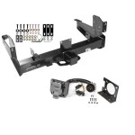 Class 5 Trailer Tow Hitch For 03-24 Dodge RAM 2500 3500 w/ 7-Way Wiring Harness Kit