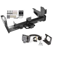 Class 5 Trailer Tow Hitch For 03-24 Dodge RAM 2500 3500 w/ 7-Way Wiring Harness Kit